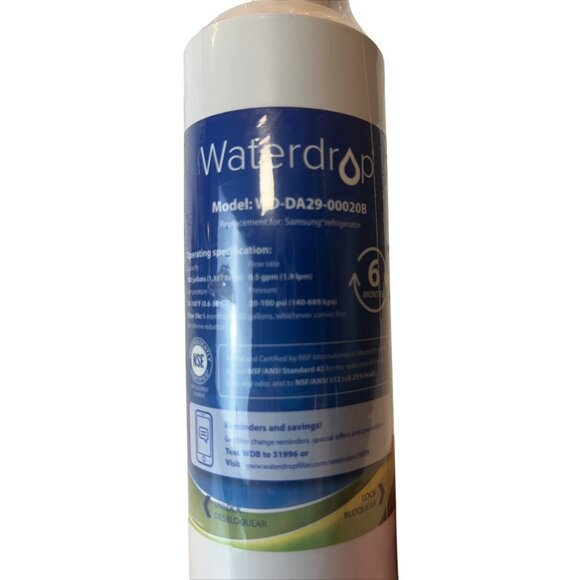Waterdrop Refrigerator Water Filter WD-DA29-00020B Replacement For Samsung - Picture 2 of 4